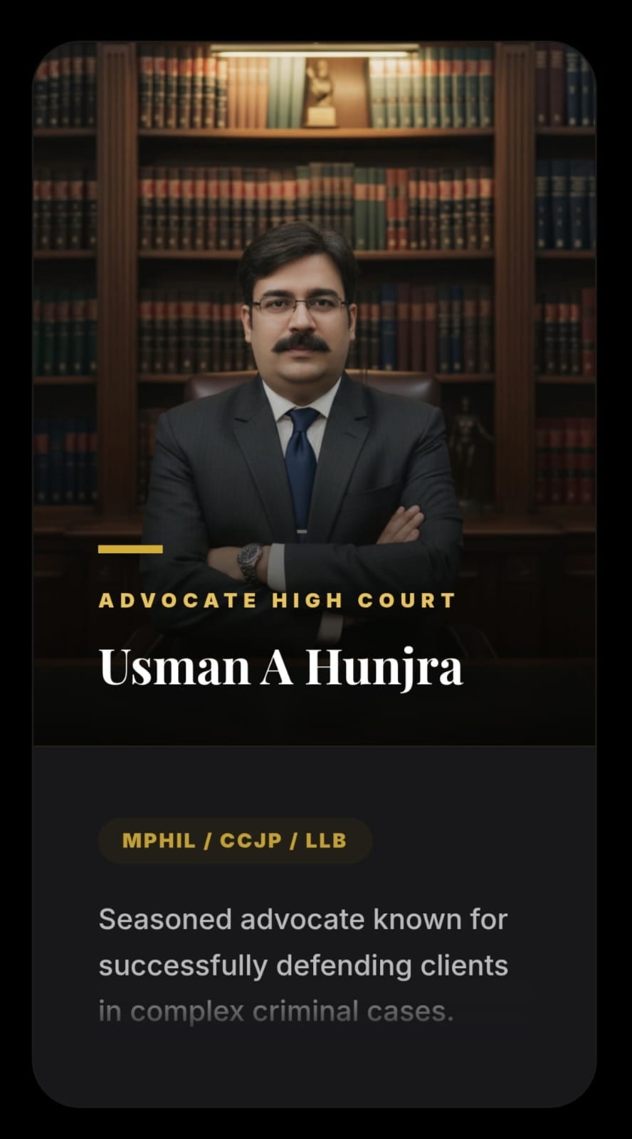 M. Kashif Khan, Advocate High Court